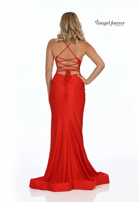 Angel Forever Red Jersey Prom Dress / Evening Dress